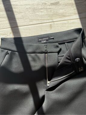 Good American Black Dress Pants with Zip Fly